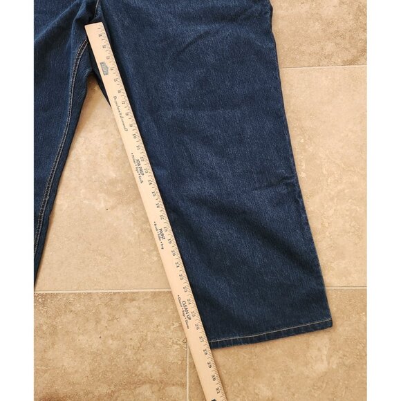 NWT CJ Banks Stretch Mid Rise Classic Fit Jeans 30W Petite 50x28 Blue NEW - Picture 4 of 11